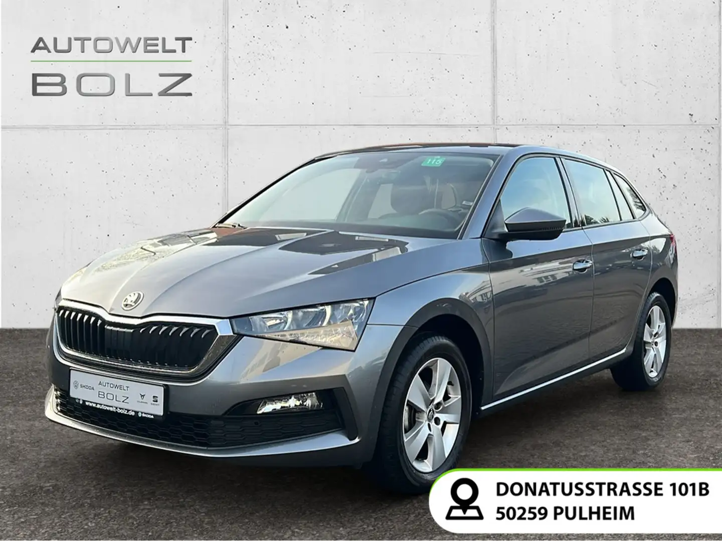 Skoda Scala Cool Plus 1.0 TSI AHK LED PDC Apple CarPla Grau - 1