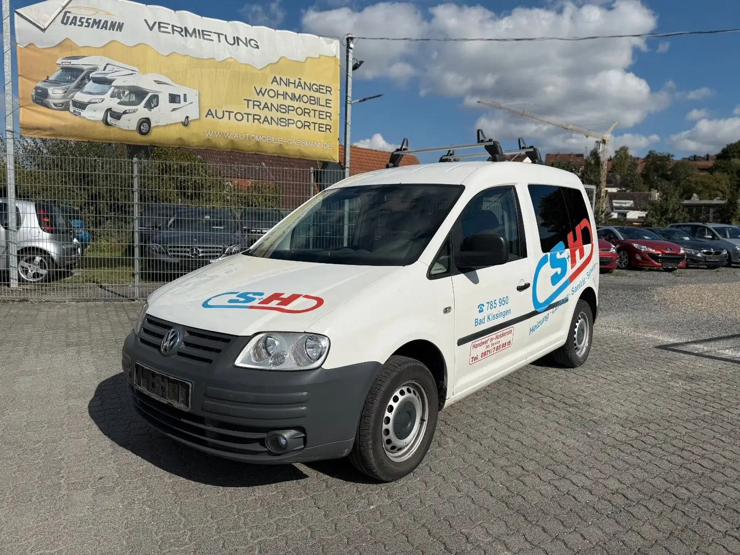 Volkswagen Caddy 1.9 TDI Kombi 5-Sitze Klima AHK Tüv 05.27 Blanc - 1