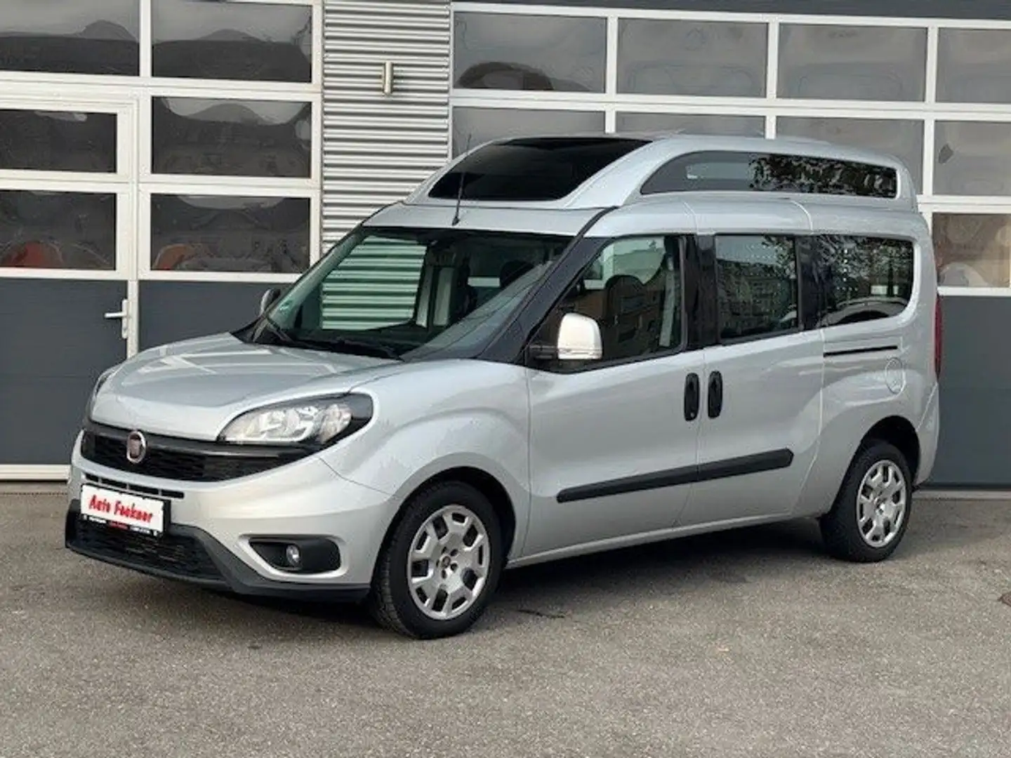 Fiat Doblo Maxi XL Hoch Behindertengerecht Rampe AMF Silber - 2