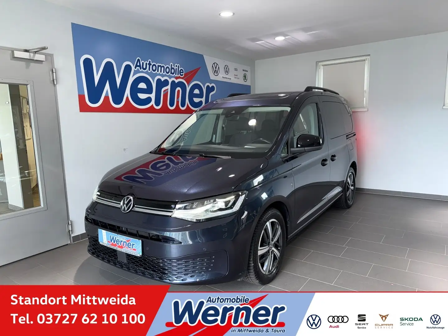 Volkswagen Caddy Move 2.0TDI LED RKamera Blau - 1