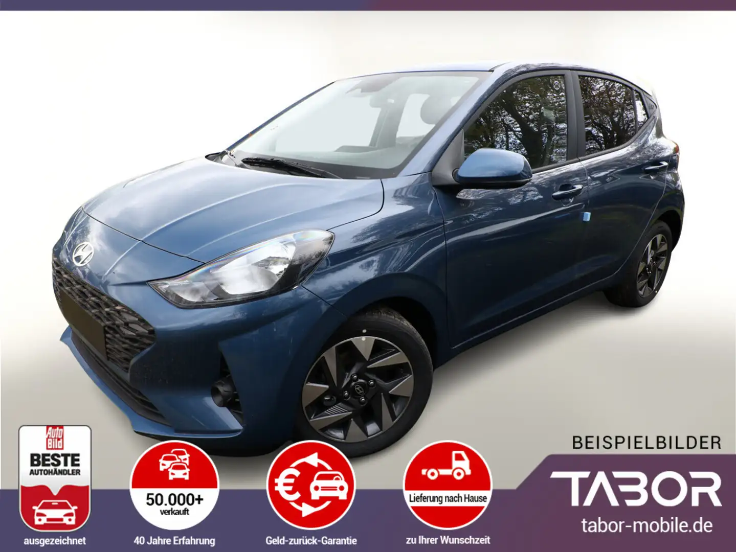 Hyundai i10 1.2 MPI 79 AT MY25 Nav Kam PDC DigCo Temp Azul - 1