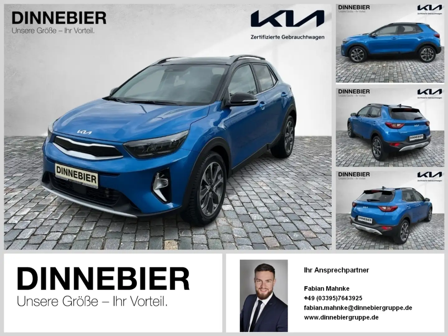 Kia Stonic Spirit Automatik+LED+Navi+Kamera+SHZ Schwarz - 1