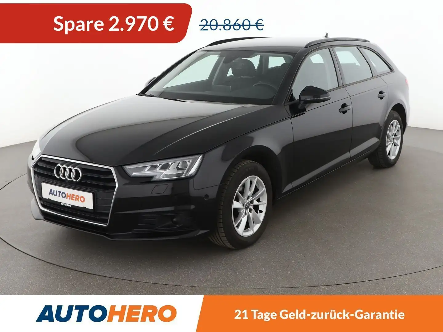 Audi A4 2.0 TDI  Aut.*NAVI*LED*ACC*AHK*PDC*SHZ* Schwarz - 1