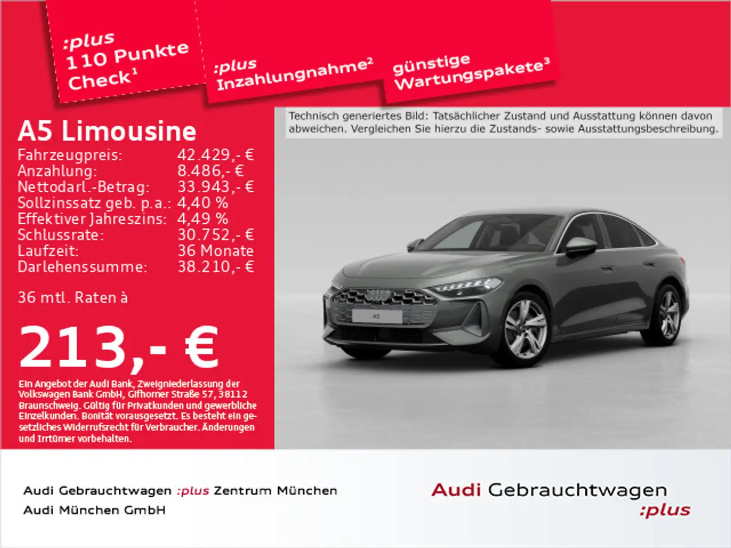 Audi A5 TFSI S tronic LED+/Navi+/Privacy/Ka Gris - 1