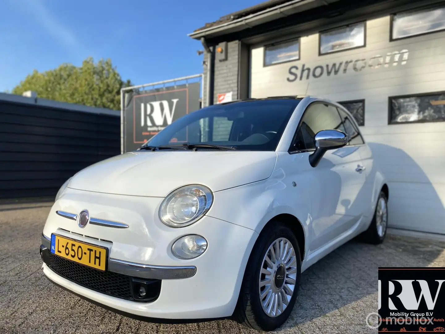 Fiat 500 1.2 Lounge *AIRCO*SCHUIFKANTELDAK*LEDER* Blanc - 1
