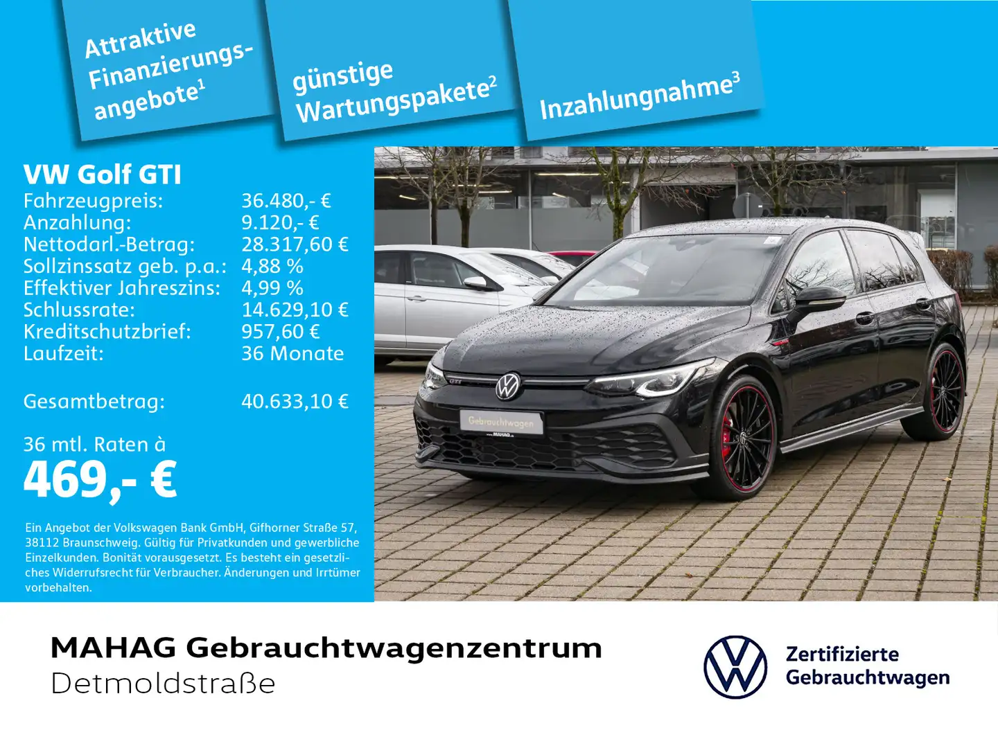 Volkswagen Golf GTI Golf VIII GTI 2.0 TSI CLUBSPORT BlackStyle AKRA Schwarz - 1