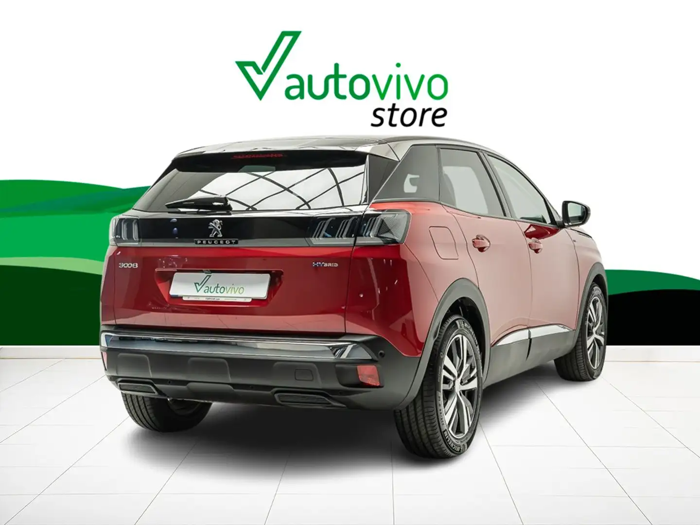 Peugeot 3008 N  ALLURE PACK 1.6 HYBRID 225CV  E-AUTO 5P Rojo - 2
