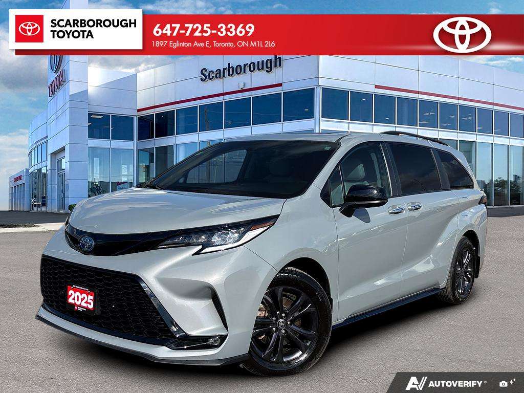 Silver 2025 Toyota Sienna Minivan All-Wheel Drive Automatic