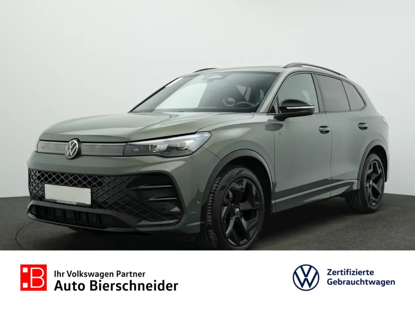 Volkswagen Tiguan 2.0 TDI DSG R-Line BLACK-STYLE AHK PANO ALU19 Grün - 1