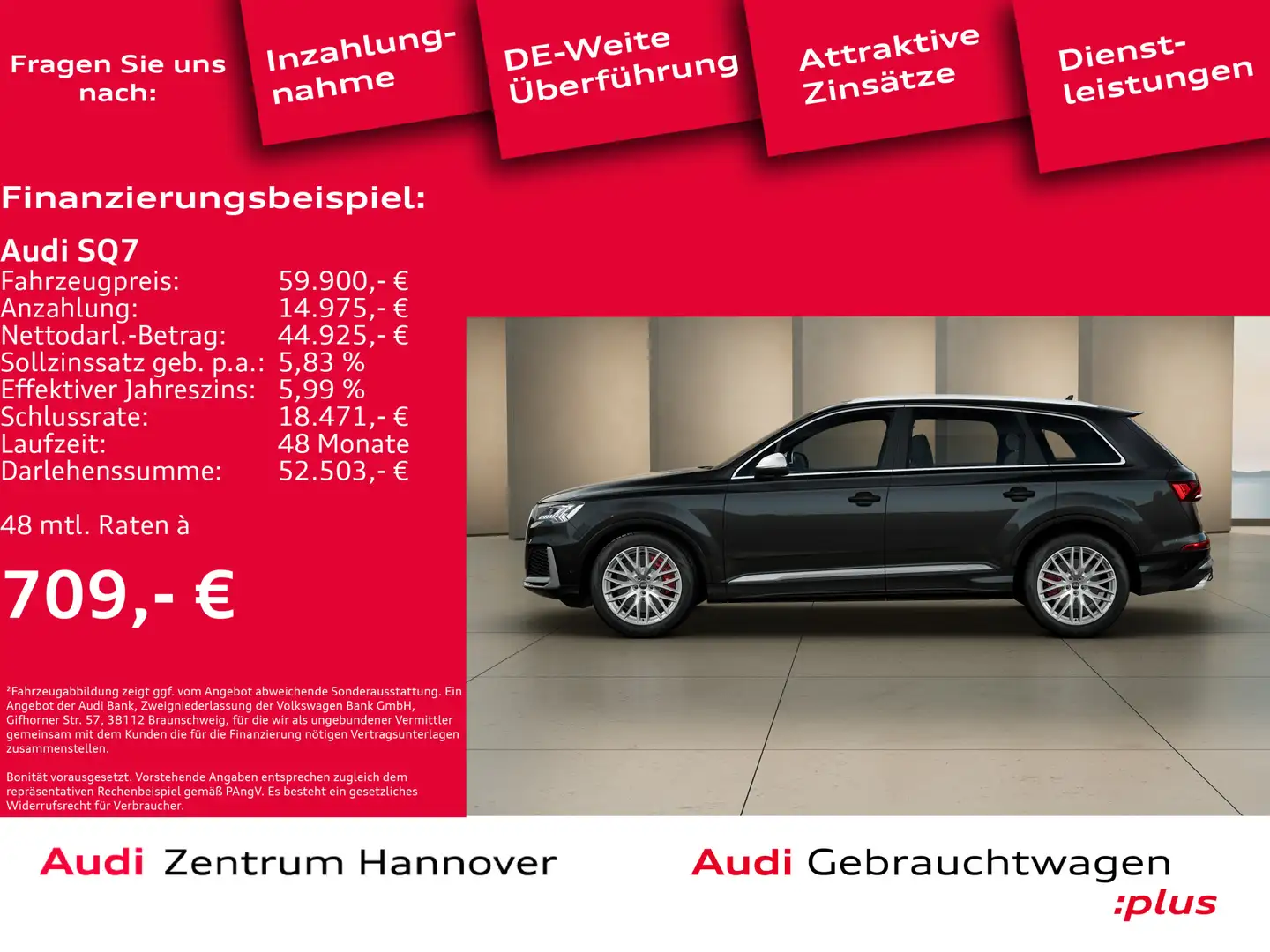 Audi SQ7 4.0 TFSI quattro Schwarz - 2