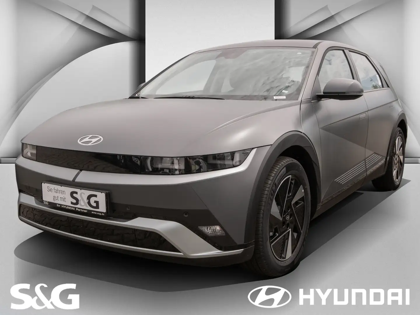 Hyundai IONIQ 5 EL.SITZE+LED+NAVI+SHZ+WÄRMEPUMPE+SOFORT Grijs - 1