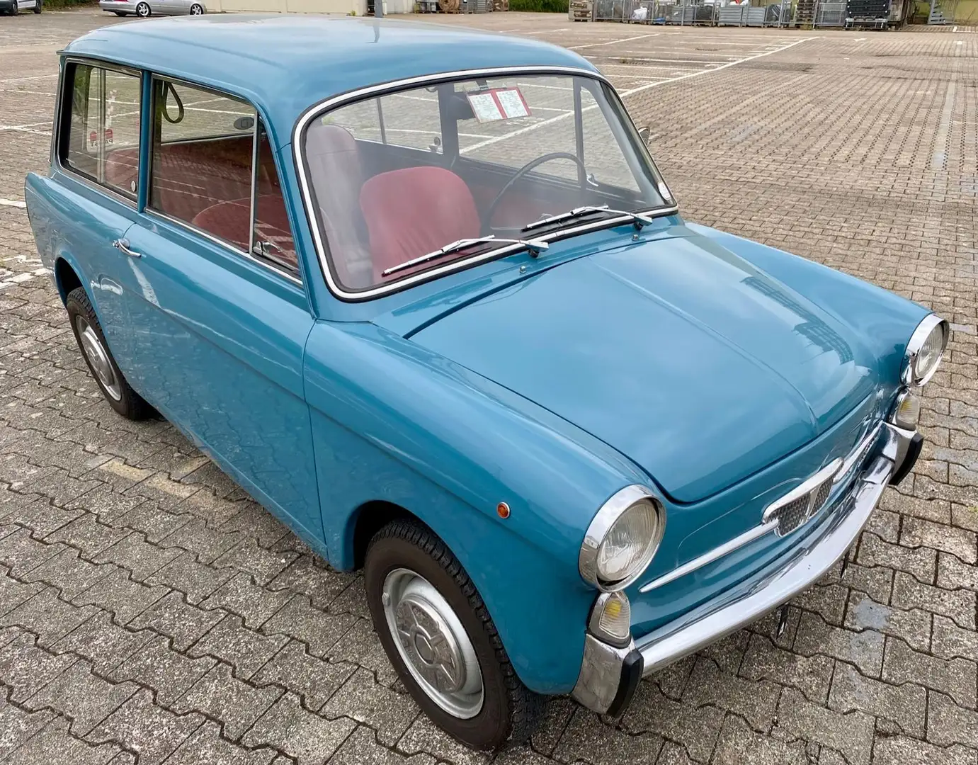Fiat 500 Autobianchi Bianchina Panoramica 2. Hand Blau - 2