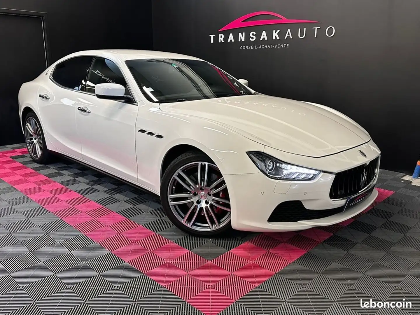 Maserati Ghibli 3.0 v6 410 s q4 a suivi complet Blanc - 1