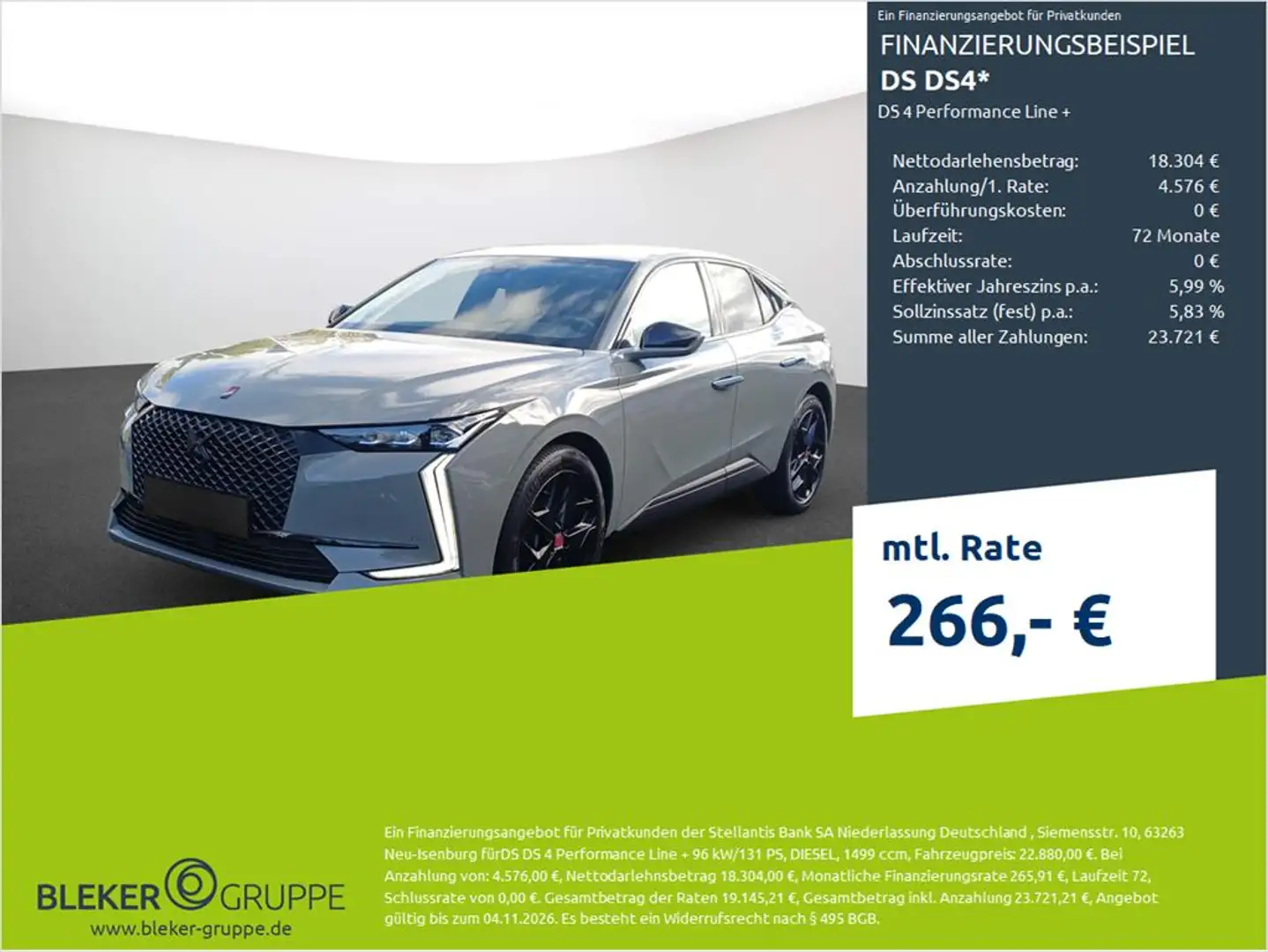 DS Automobiles DS 4 DS 4 Performance Line + Gri - 1