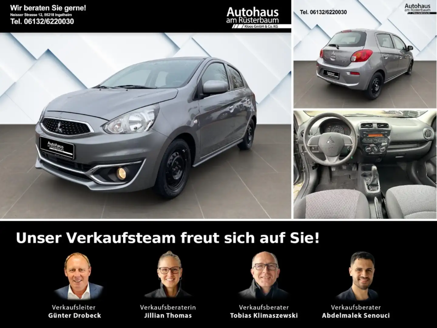 Mitsubishi Space Star Edition 100 Klima teilb.Rücksb MP3 CD met. eFH Tag Gris - 1