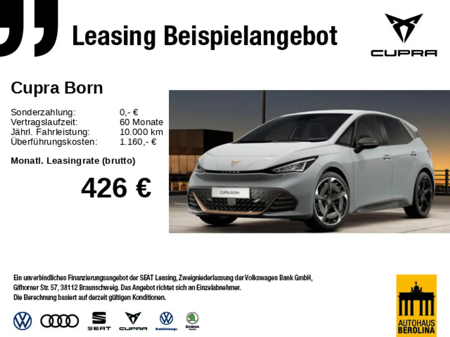 CUPRA Born Edition Dynamic 79 kWh *SENNHEISER*WärmeP* Gris - 1