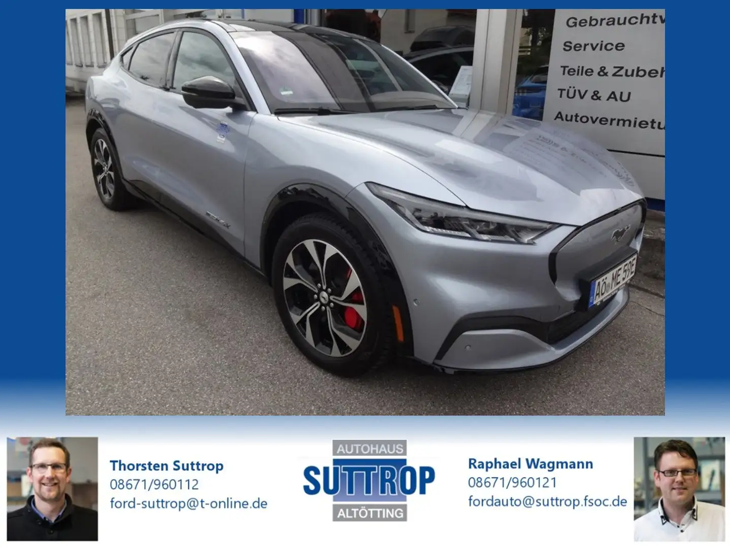 Ford Mustang Mach-E AWD Allrad Extended mit Technologiepaket 2 Bleu - 1