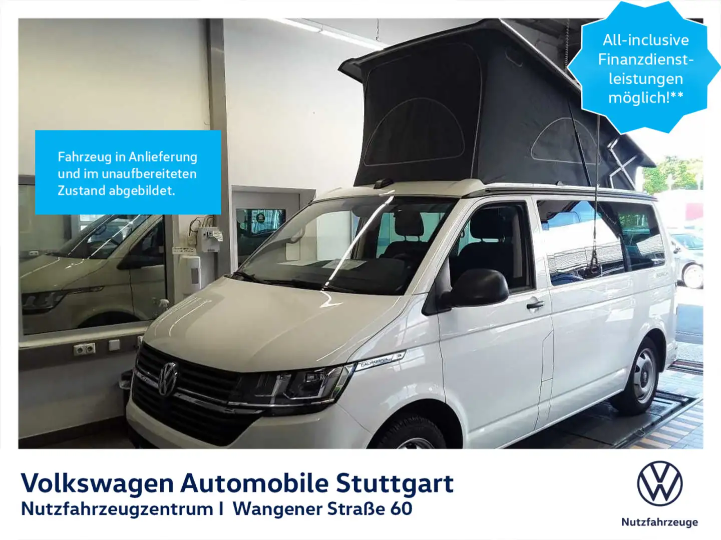 Volkswagen T6.1 California Beach Camper DSG 2.0 TDI Euro 6d Weiß - 1