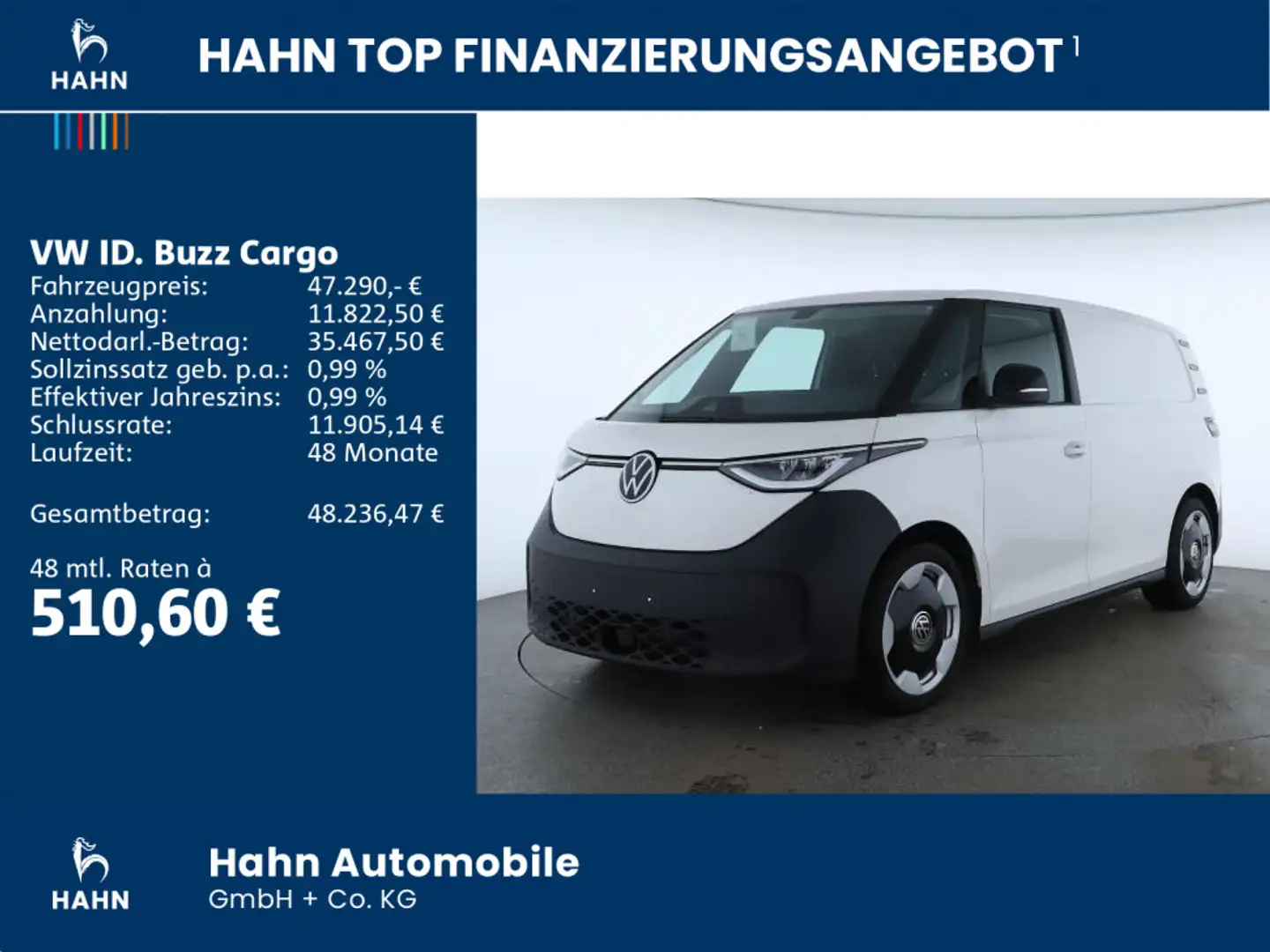 Volkswagen ID. Buzz Cargo KR 210kW TRAVEL AHK EPH KAMERA Blanc - 2