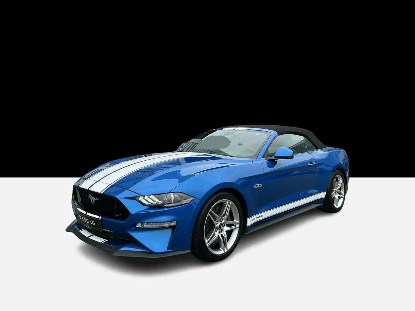Ford Mustang Mustang 5.0 Ti-VCT V8 Convertible GT (EURO 6d)  BC Bleu - 1