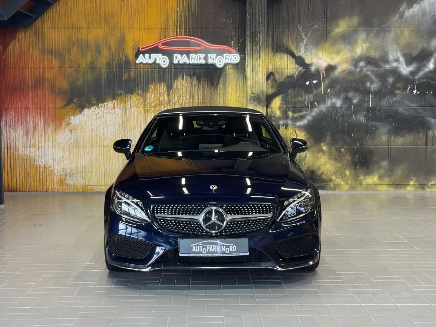 Mercedes-Benz C 300 Cabrio Aut.~AMG LINE~LED~LEDER~NAVI~ Bleu - 2