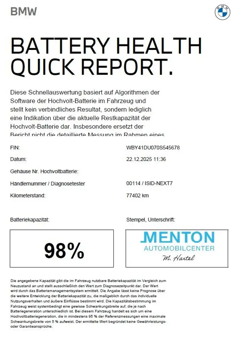 BMW iX3 (ab 2021) Gestiksteuerung Head-Up HK HiFi Blau - 2