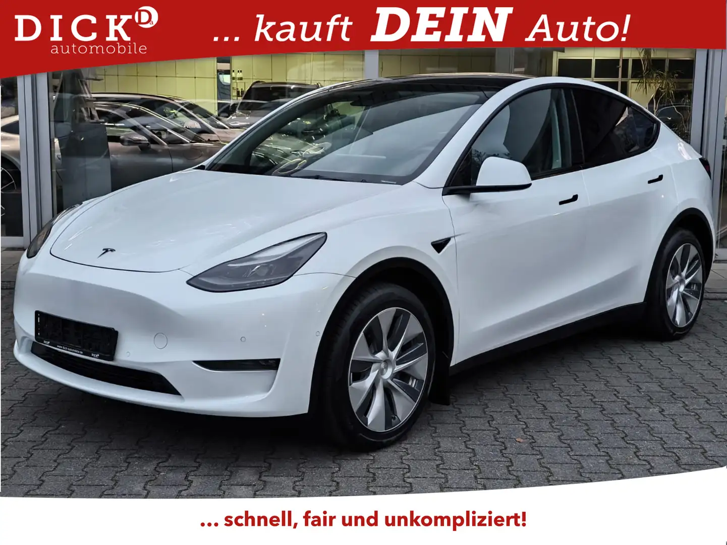 Tesla Model Y LR Dual AWD PANO+STDHZ+NAVI+LED+ACC+ Weiß - 1