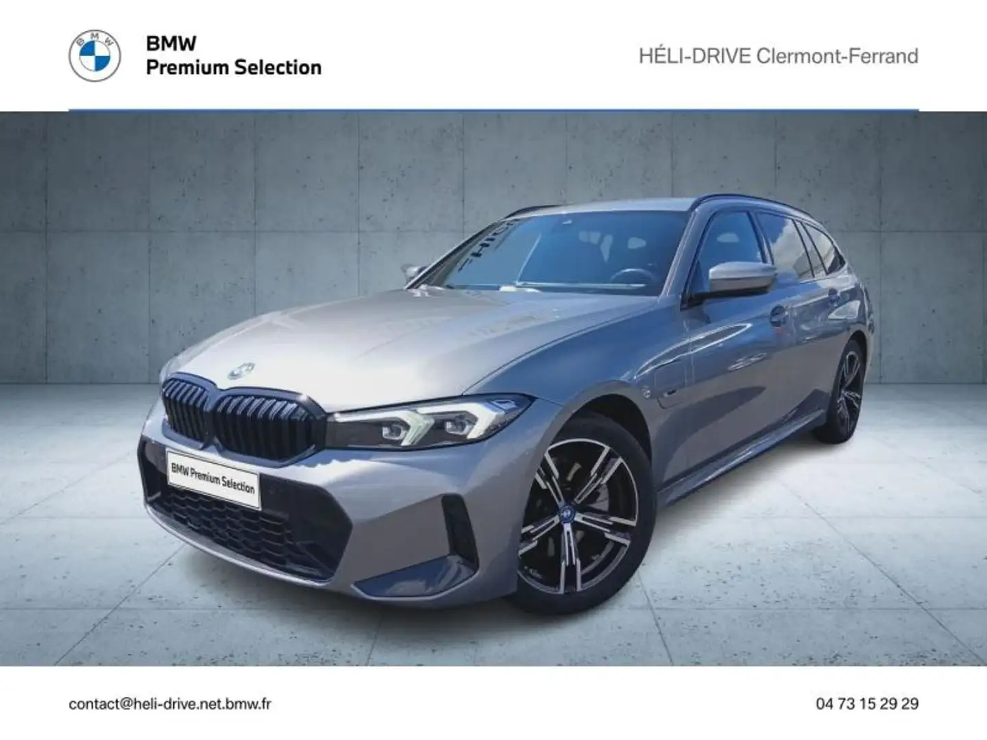BMW 330 330eA xDrive 292ch M Sport Gris - 1