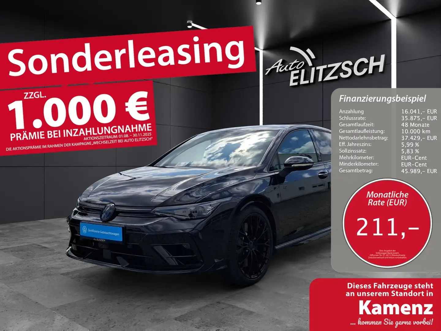 Volkswagen Golf VIII R Performance Black-Edition Matrix Harman ... Schwarz - 1