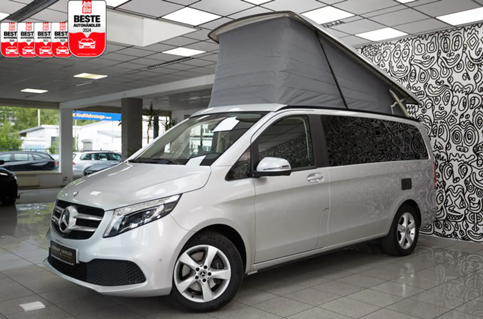 Mercedes-Benz V 250 d MARCO POLO*LANG*4MATIC*KÜCHE*COMAND*MBUX Silver - 1