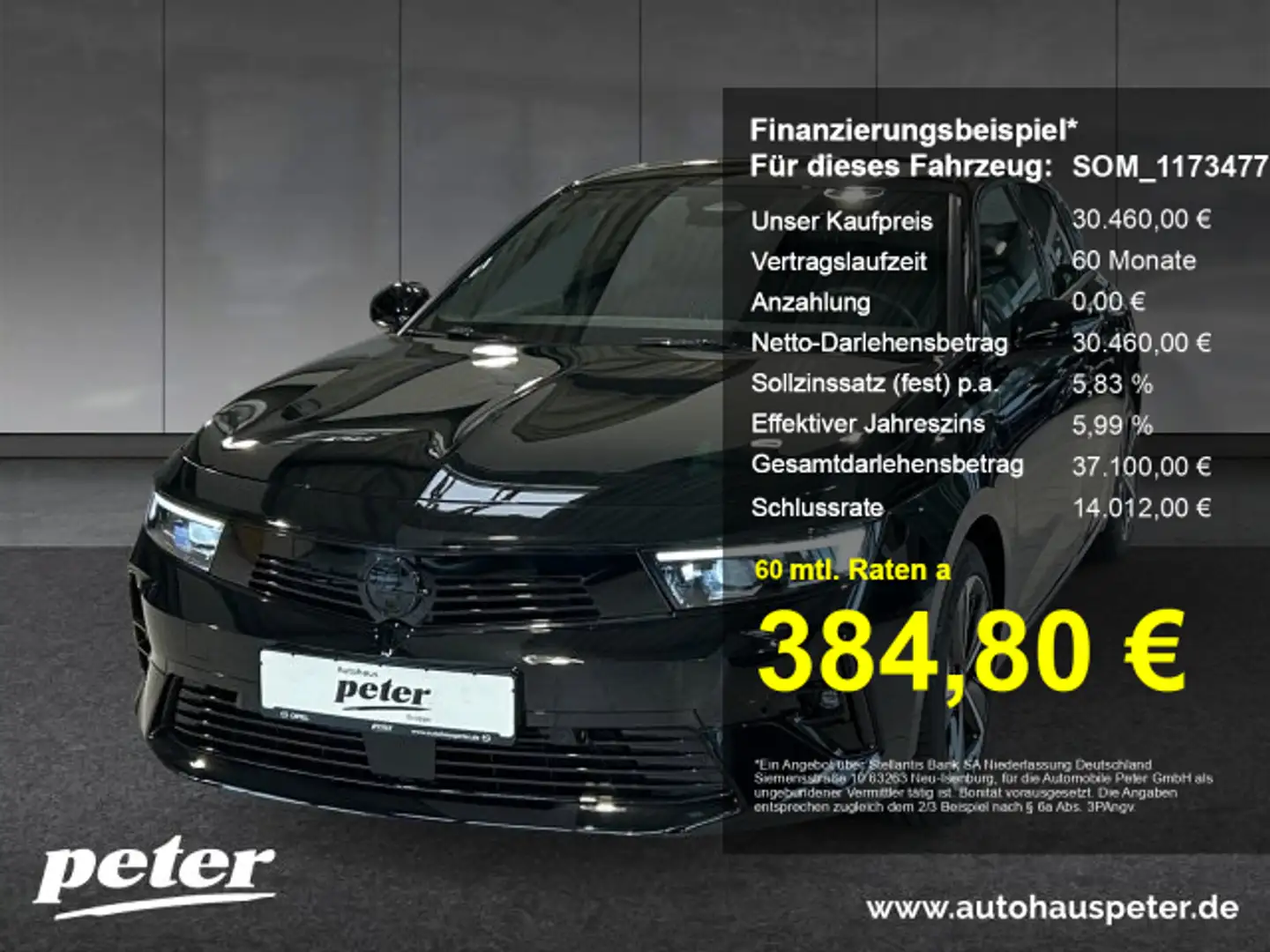 Opel Astra Astra GS 1.2 Navi AHZV IntelliLux LED® Schwarz - 1