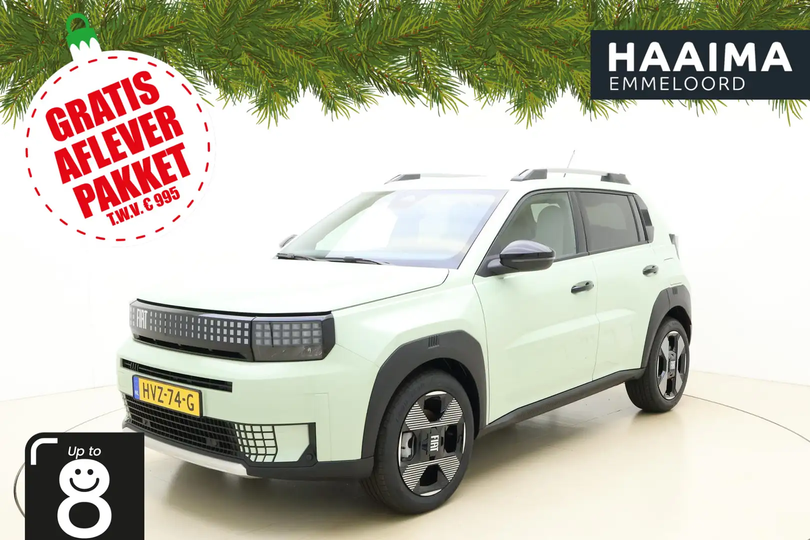 Fiat Grande Panda 1.2 Hybrid La Prima Automaat | NIEUW MODEL | Navig Groen - 1