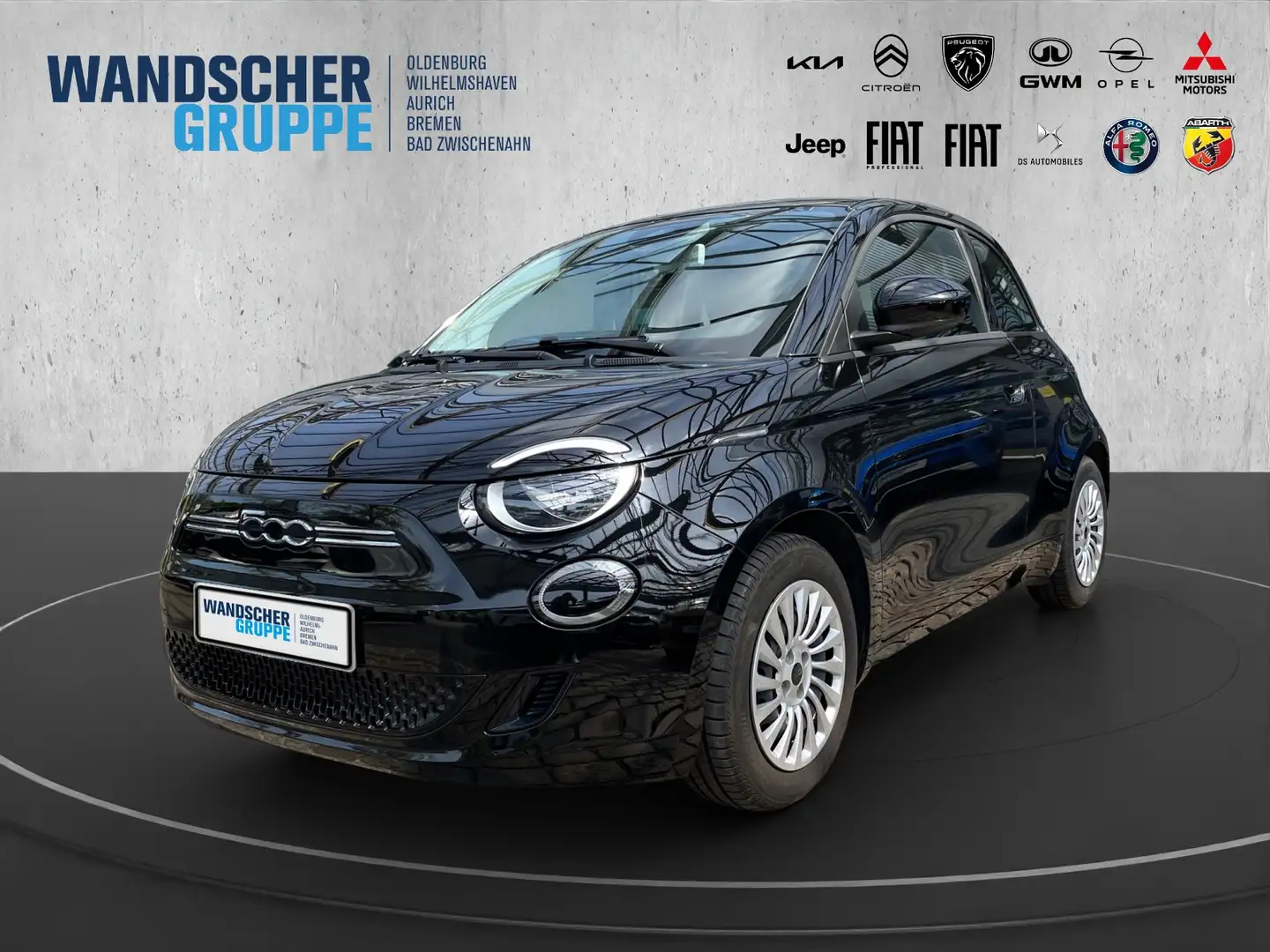 Fiat 500e Action 23,8 kWh Klima+SHZ+Carplay Schwarz - 1