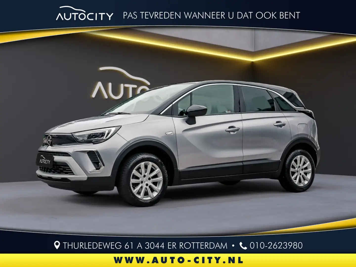 Opel Crossland X Crossland 1.2 Turbo Elegance Winterpakket l navi l Argent - 1