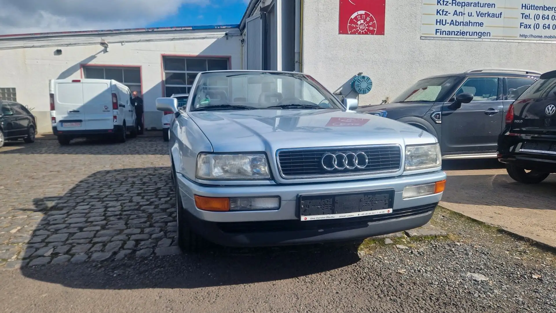 Audi Cabriolet 1. Hand, 99800 km, neues Verdeck, H. Kennz Argent - 2
