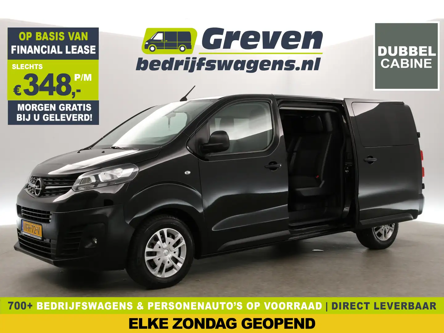 Opel Vivaro 2.0 CDTI L3H1 Dubbele Cabine Airco Camera Cruise 6 Noir - 1
