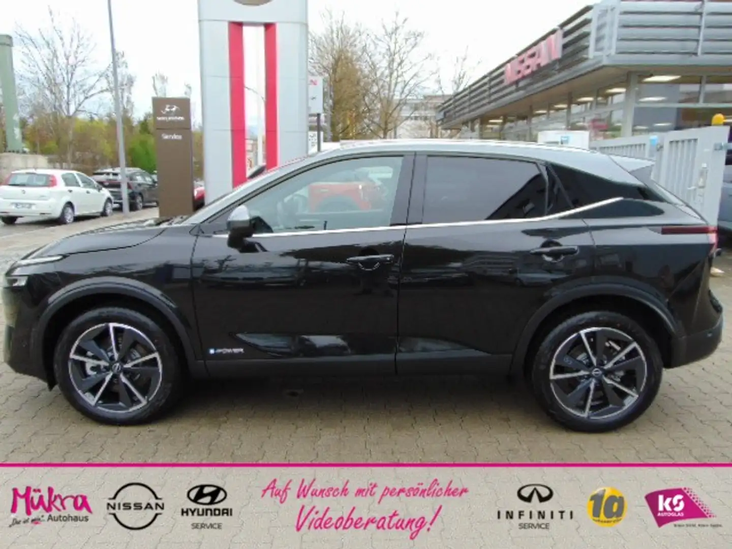 Nissan Qashqai MY22 1.5 VC-T e-POWER Tekna Klima Navi Schwarz - 2