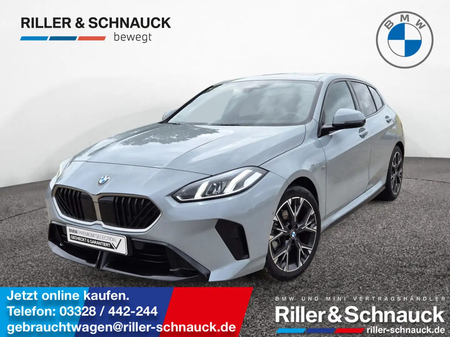BMW 120 i M Sport PANO+ACC+KAM+LED+SHZG Grau - 1