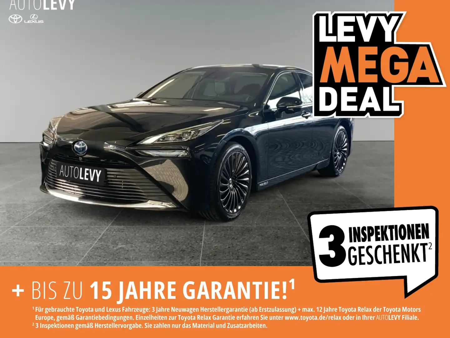 Toyota Mirai Advanced Wasserstoff *JBL*HUD*PANO*8FACH* Чёрный - 1