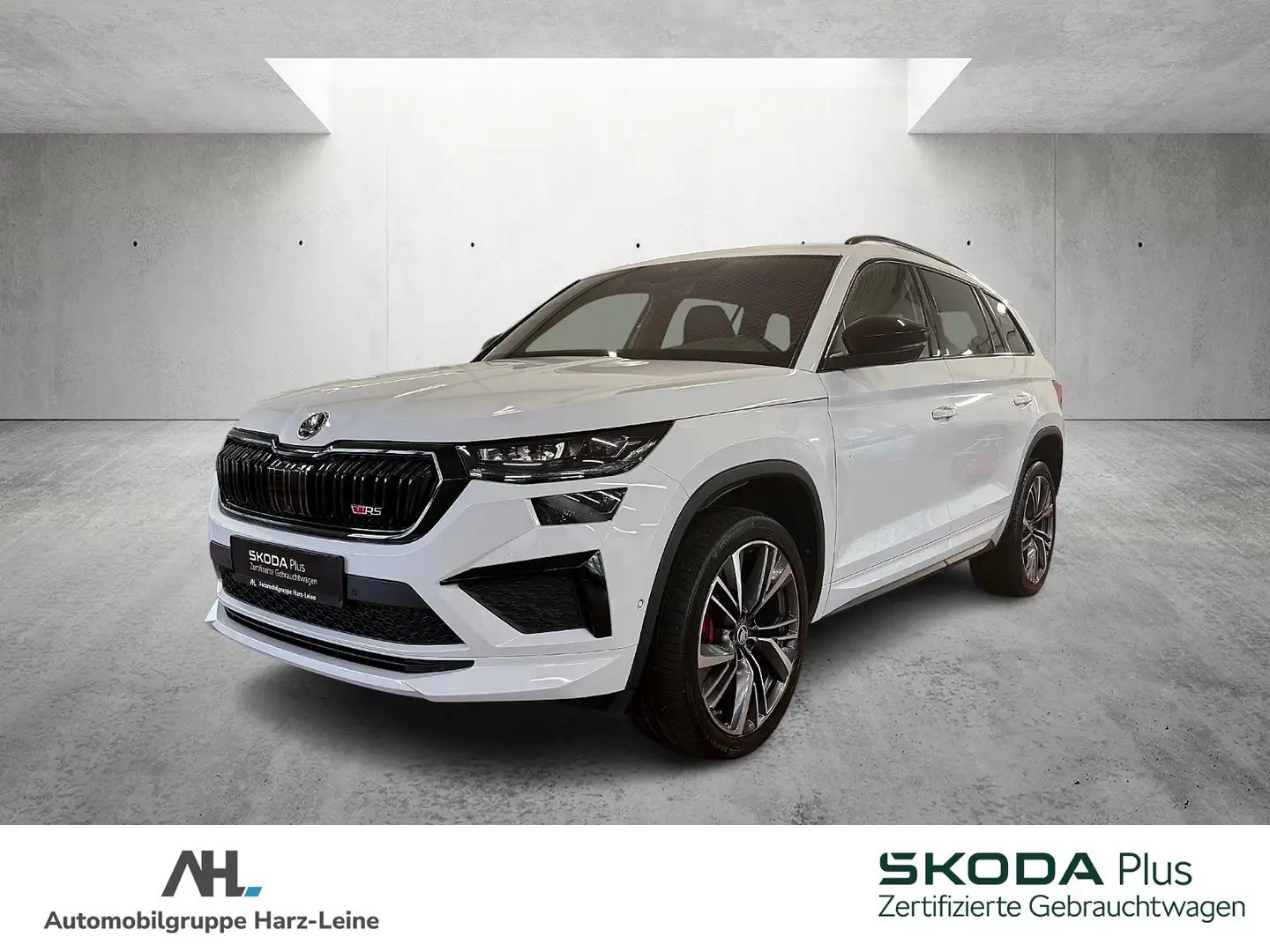 Skoda Kodiaq 2.0 TSI RS 4x4 DSG AHK Pano RFK Standhzg. Weiß - 1