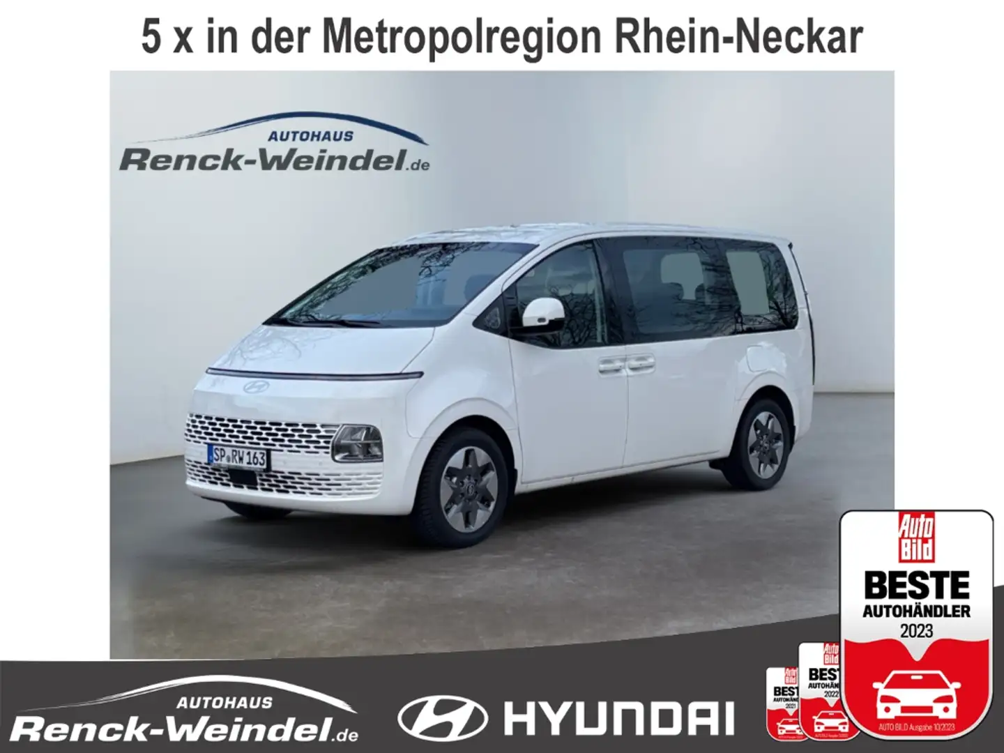 Hyundai STARIA Trend 1.6 T-GDI HEV 9-Sitzer Navi digitales Cockpi Blanc - 1