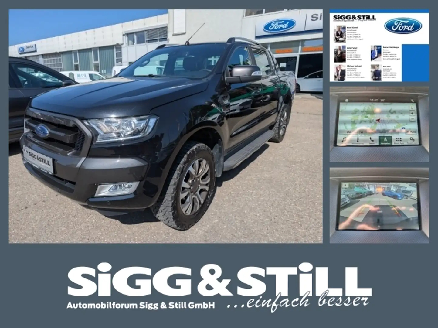 Ford Ranger 3.2 TDCi Wildtrak DOKA AHK*ACC*NAVI*SHZ*PDC Nero - 1