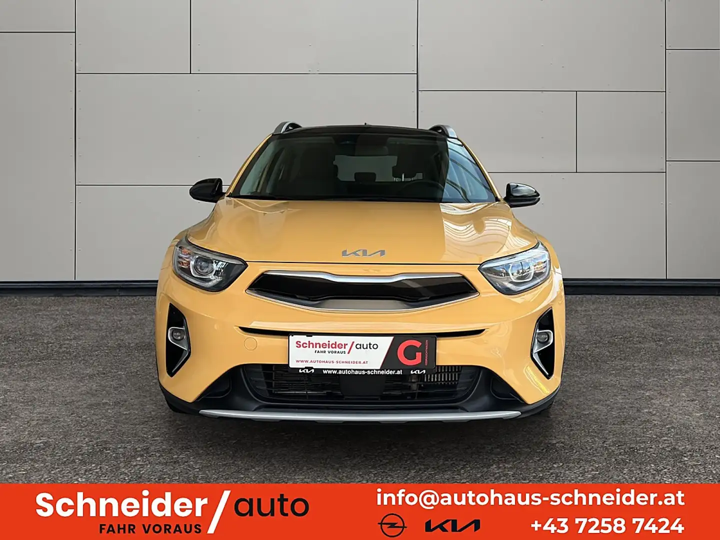 Kia Stonic 1,0 TGDI GPF ISG Silber Gelb - 2