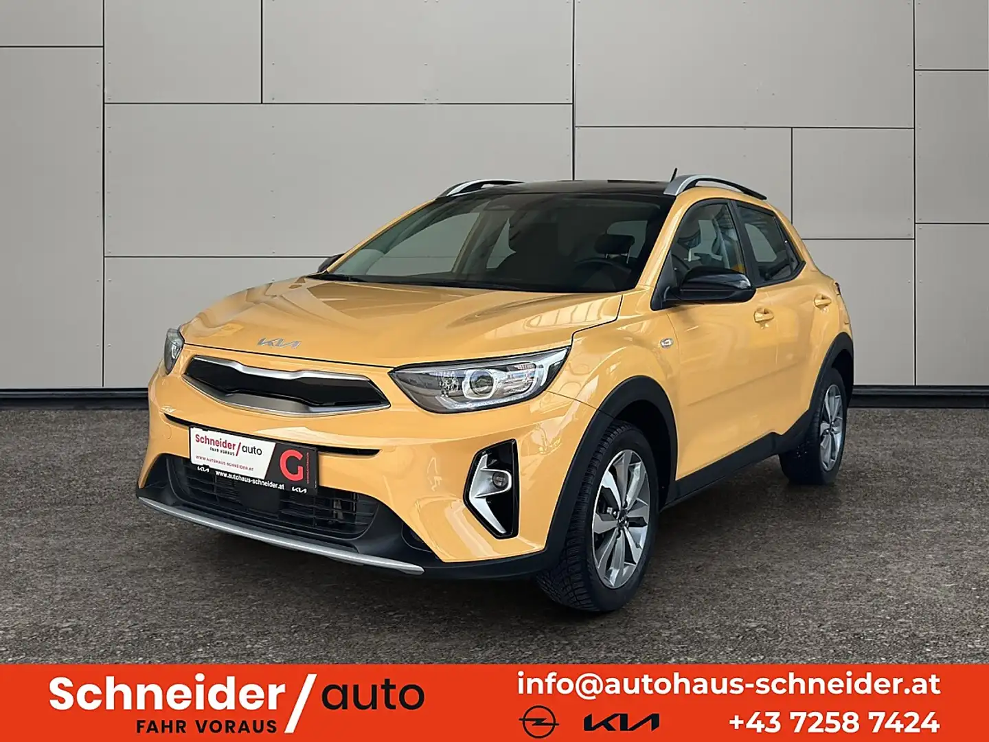 Kia Stonic 1,0 TGDI GPF ISG Silber Gelb - 1