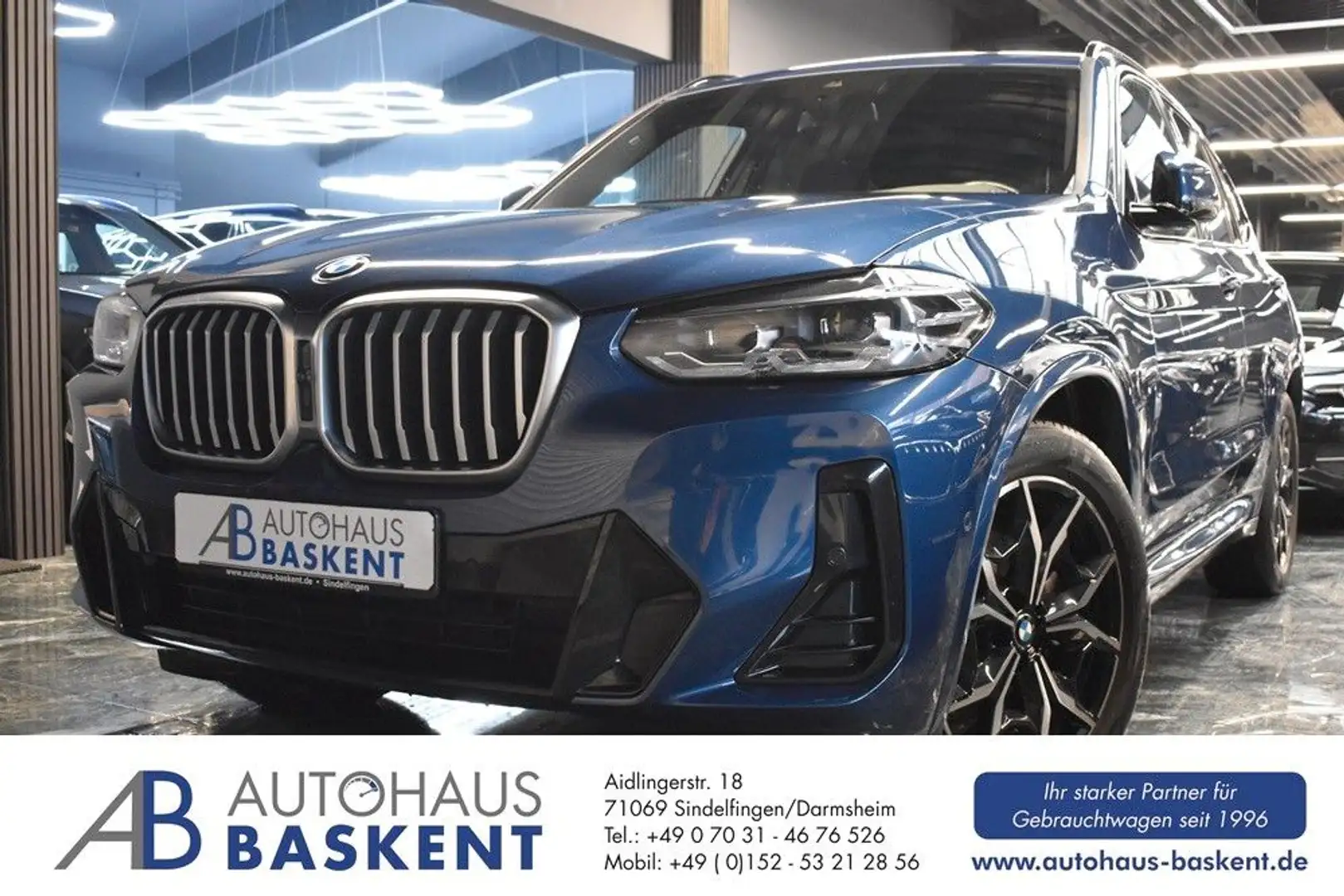 BMW X3 xDrive 20 d M SPORT* Bleu - 1