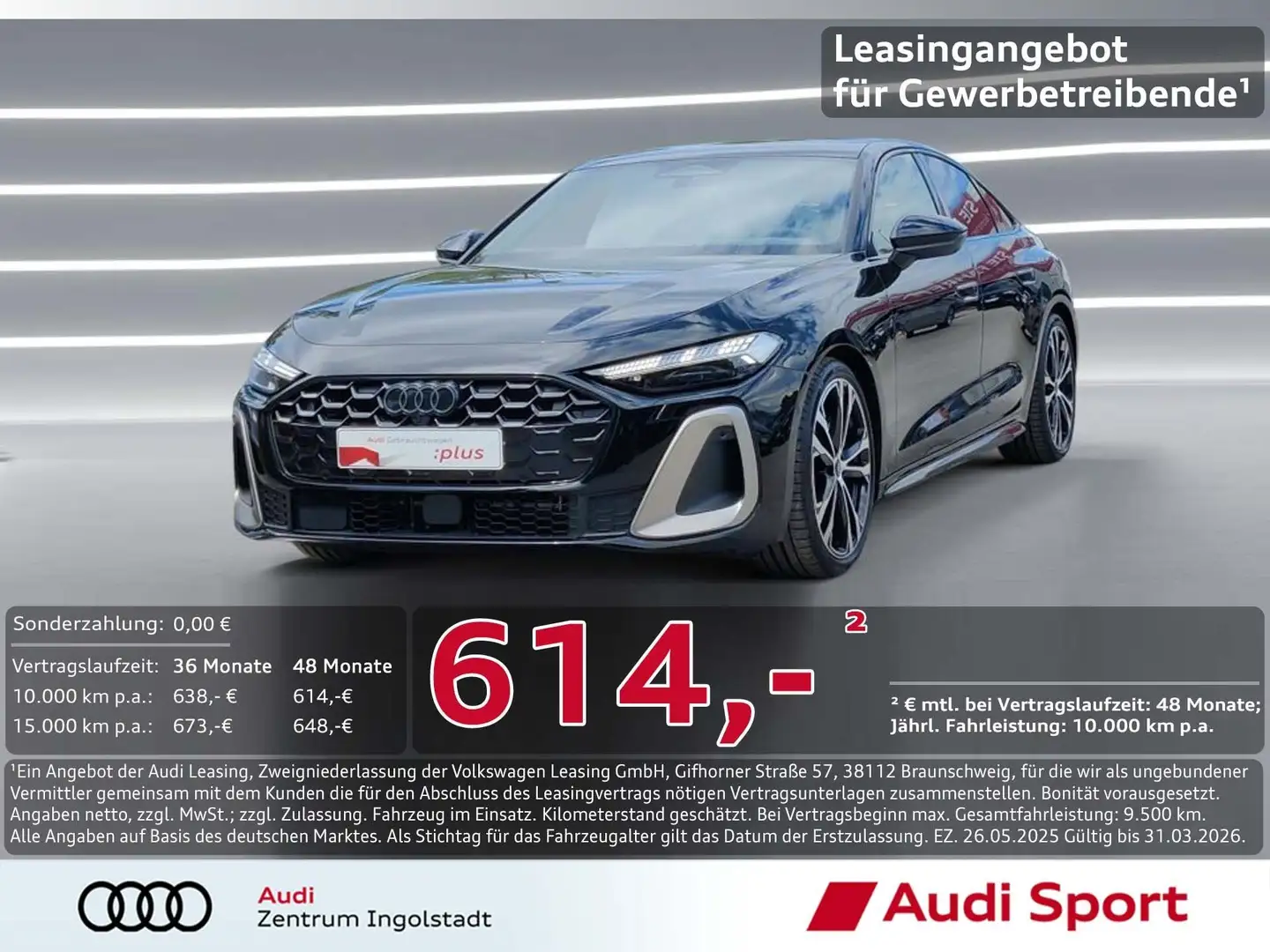 Audi A5 Limousine e-hybrid qu S line edition one Pano Schwarz - 1