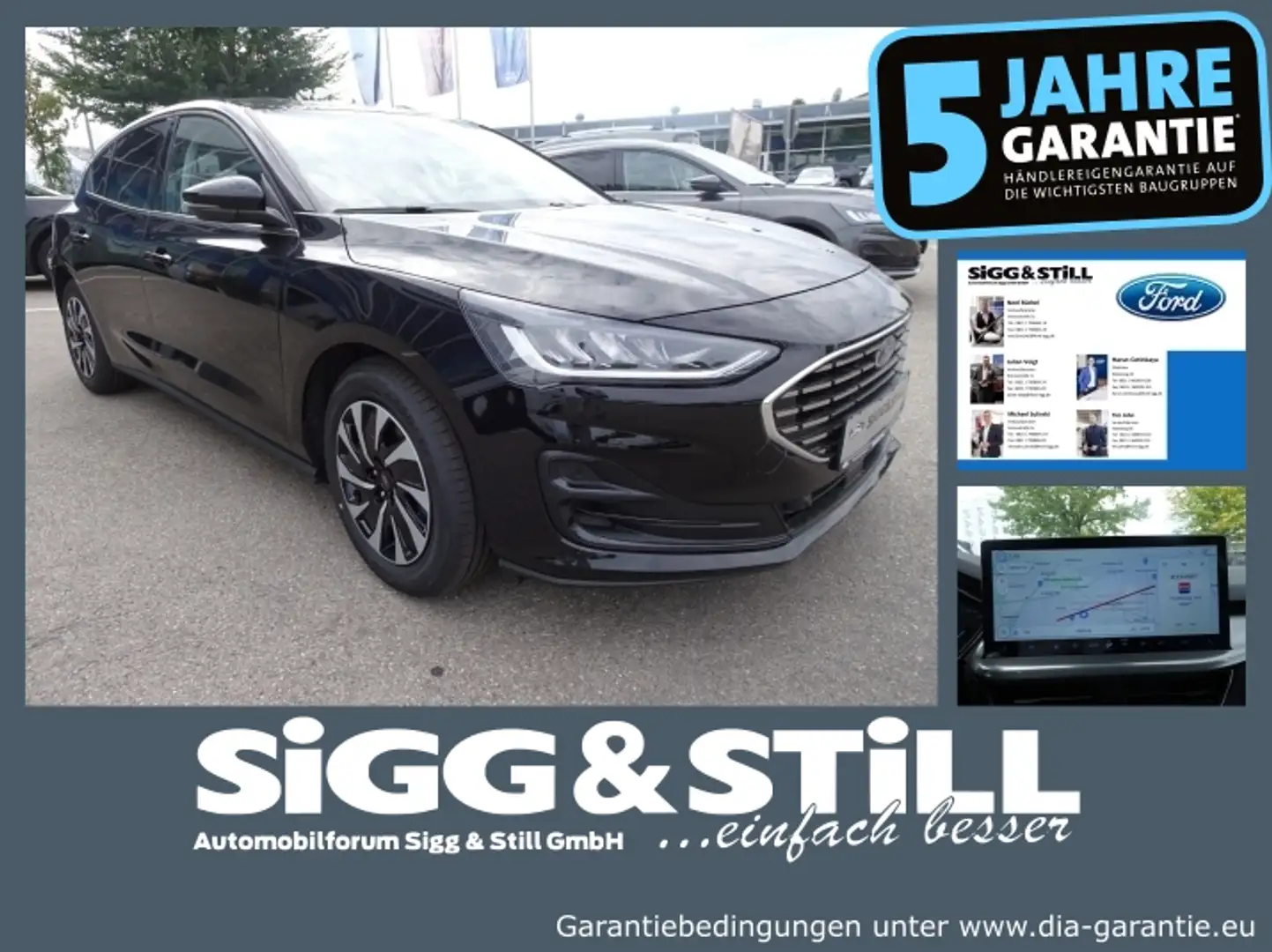 Ford Focus Titanium 1.0l NAV*IACC*SHZ*BLIS*LED*PDC*CAM Schwarz - 1