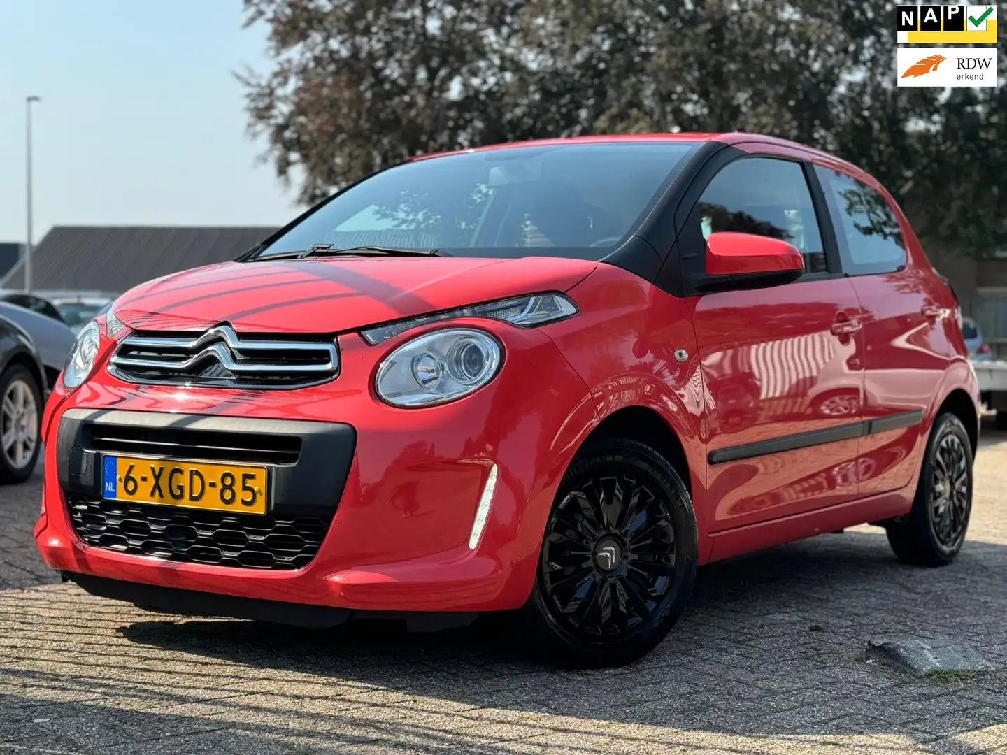 Citroen C1 1.0 e-VTi Feel LED AIRCO 5 DEURS DEALER ONDH. NW.A Rood - 1