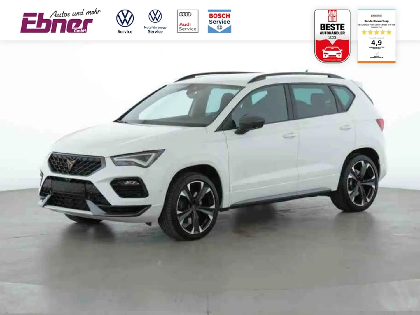 CUPRA Ateca VZ 300PS 4DRIVE DSG ACC+BEATS+el.KLAPPE+KAMERA+NAV Weiß - 1