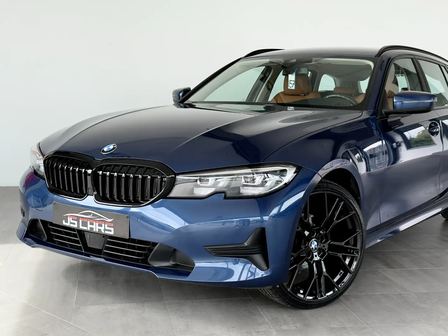 BMW 316 dA Touring-1ERPRO-COCKPIT-GPS-CUIR-CAMERA-PDC-TVA Niebieski - 2
